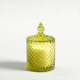 Alyona Green Scented Candle Jar With Lid